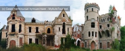 Muromtsevo Manor - gótikus palota a Vladimir régió - helyek és látnivalók -