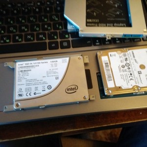 Instalarea ssd în loc de unitate dvd în laptop asus x550l