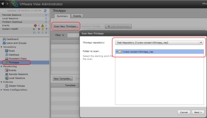 Virtualizare - configurarea implementării aplicațiilor vmware thinapp virtualizate în vizualizarea vmware 4