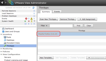 Virtualizare - configurarea implementării aplicațiilor vmware thinapp virtualizate în vizualizarea vmware 4