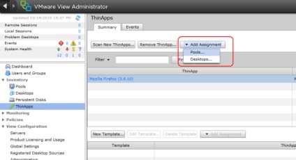 Virtualizare - configurarea implementării aplicațiilor vmware thinapp virtualizate în vizualizarea vmware 4