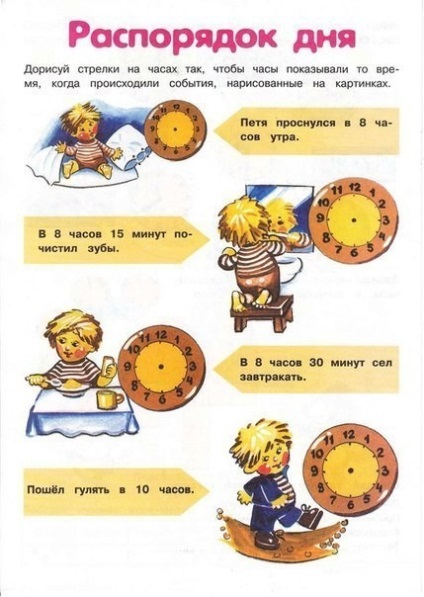 Timpul zilei (poze pentru copii)