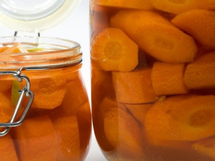 Bars sárgarépa a téli arany receptek üvegekbe, finomak, sterilizálás nélküli, otthon