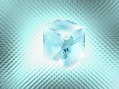 Obiect înghețat în gheață, cub de gheață într-un tutorial photoshop - mega obzor