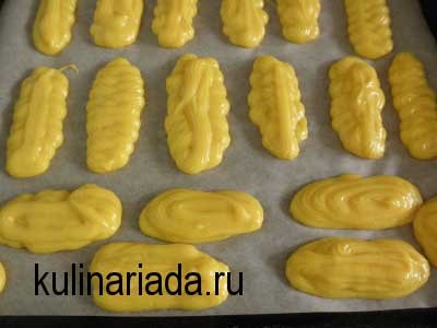 Choux tészta eclairs az kulinariada