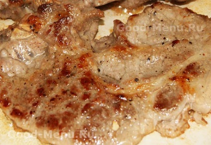 Carne de porc prăjită într-o tigaie - rețetă cu fotografii de la rândul său