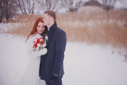 Téli piknik esküvői Ludmila és Alexei