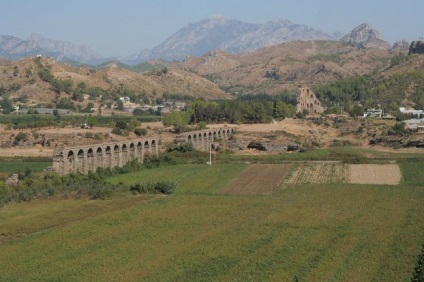 Aspendos - romok az ősi város Törökországban, fotók a amfiteátrum Aspendos