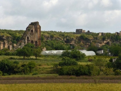 Aspendos - romok az ősi város Törökországban, fotók a amfiteátrum Aspendos