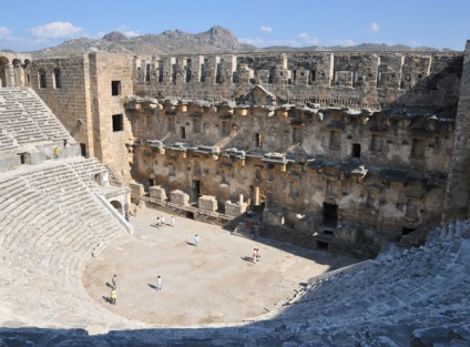 Aspendos, Törökország leírás, fényképek, amely a térképen, hogyan juthat