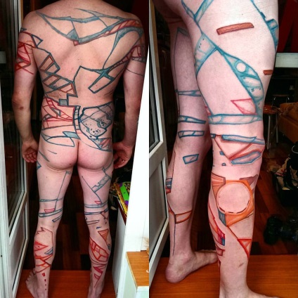 Isten Tattoo „furcsa és őrült tetoválás Gregory Maslov