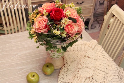 Aranjament floral în stilul Provence - blog de florist, kemerovo, flori, buchete, compoziții, colaje