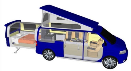 Doubleback transformă un transportator VW într-o casă pe roți