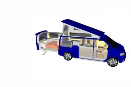 Doubleback Volkswagen Transporter legolcsóbb motorhome kép - avtomaniya