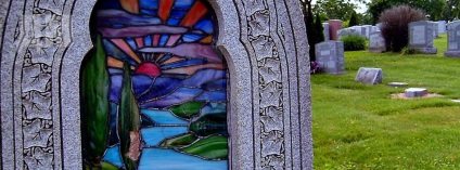 Fotografie pe paharul de pe monument