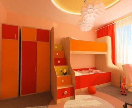 Interiorul unei grădinițe cu un pat supraetajat (25 fotografii), pentru băieți, pentru fete, mobilier într-o grădiniță
