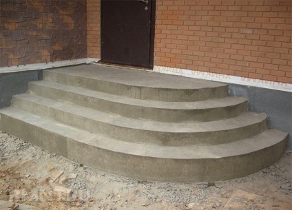 Cât de corect trebuie să calculați etapele de rază ale unei pridvoruri de beton