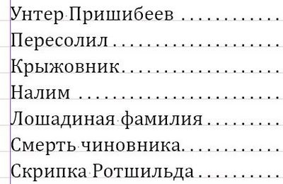 Як правильно ставити крапки в змісті