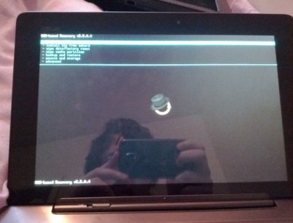 Cum se instalează recuperarea clockworkmod pe asus transformer prime