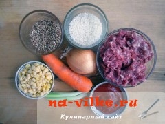 Овесена каша с ориз и елда с месо - рецепта със снимки