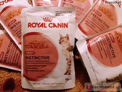 Macskaeledel Royal Canin ösztönös (mártás) - «☆ leggyengédebb húsdarabok szósszal