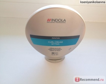 Cream hajformázó Indola beállítás curl krém - «rugalmas fürtök vagy lágy hullámok és hatással lehetnek a nedves