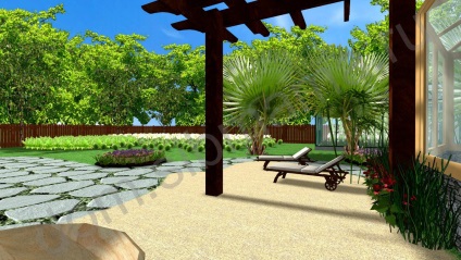 Design peisagistic în stilul tropical - design peisagistic al sitului