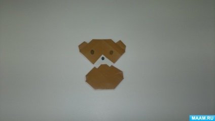 A mester osztály a művészet origami, „medve”