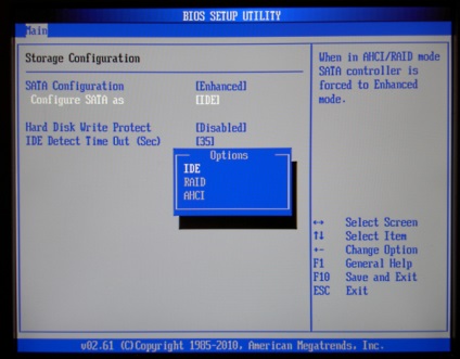 Configurarea SSD pentru ferestre 10