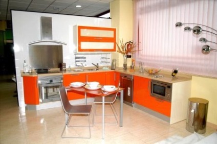 Háttérképek Narancs konyha (50 kép), milyen színeket alkalmas a konyhában