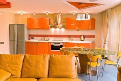 Háttérképek Narancs konyha (50 kép), milyen színeket alkalmas a konyhában