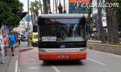 Tömegközlekedés Antalya mennyit utazási útvonalat térképen