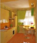 Narancs-zöld konyha fotó tökéletes kombináció egy konyha belső