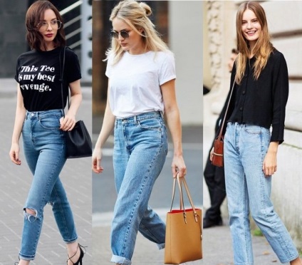 Original jeans mama (blugi mama), care merg și ce să poarte, femmie