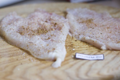Hússzeleteket gombával - lépésről lépésre recept, hogyan kell főzni fotókkal