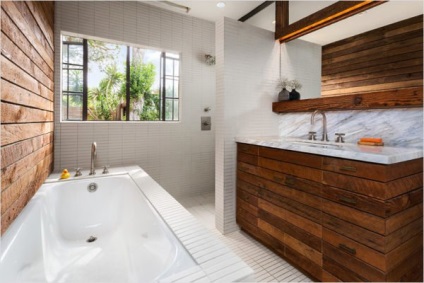 Finisarea baie cu ceea ce materialul este mai bine pentru a decora, opțiuni de design