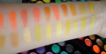 Paleta de umbre 120 de culori manly - swatch comentarii