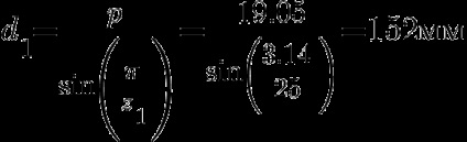 Exemplu de calcul al transmisiei lanțului