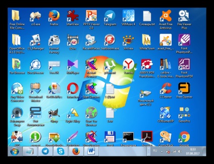 Am pierdut icoanele de pe desktop în Windows 7