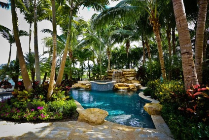 Paradis în curtea din spate 25 de idei pentru îmbunătățirea site-ului pentru o piscină tropicală