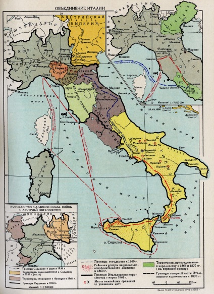 Risorgimento, vagy a történelem Olaszország egyesítésekor
