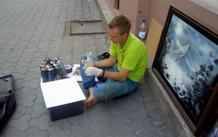 Desene realizate cu spray paint (13 fotografii)