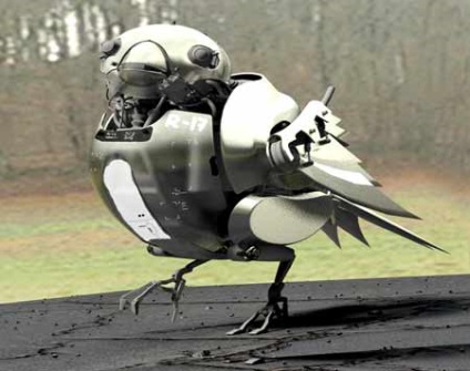 robot madár