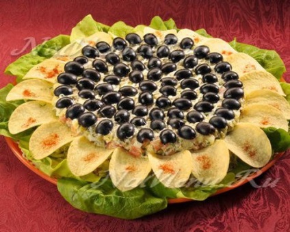 Salata - retete de floarea-soarelui cu fotografie