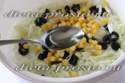 Salata cu măsline negre pentru pierderea în greutate