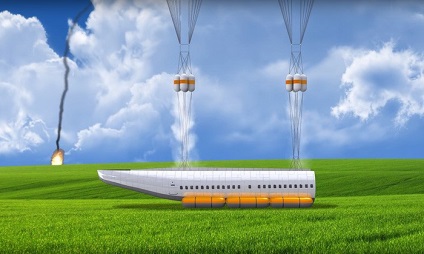 Úgy tervezték, a gépet, az utasok, akik képesek lesznek, hogy elkerülje az esetre, ha egy repülőgép lezuhan
