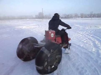 Snowmobilul din furnică cu fotografia ta de mâini