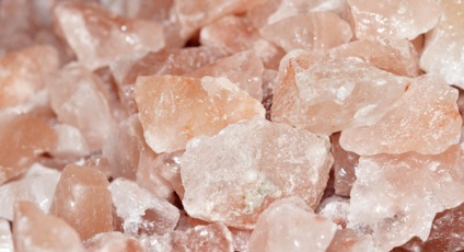 Сол за вана разполага хималайска сол материал за парна баня, фото и видео