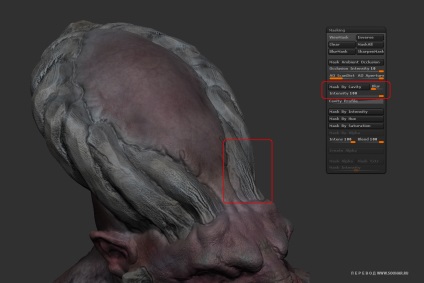 Létrehozása egy szörnyeteg feje ZBrush modellezés fejek 3d, soohar - órák Photoshop és 3D grafika