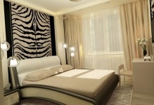 Dormitor de două culori design interior interior al camerei, 2 combinații de culori